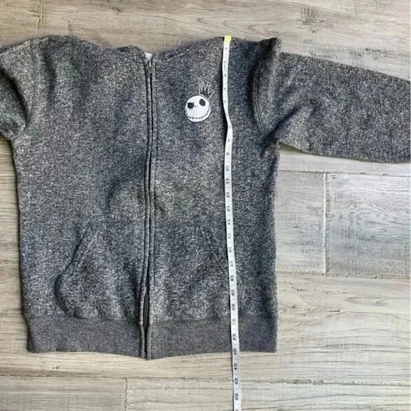 Disney Parks Kids XL Authentic Original Hooded Sweater Nightmare Xmas Skellingto - Picture 8 of 9